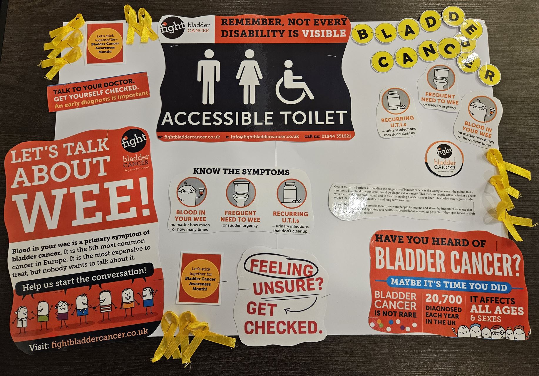 Bladder Cancer Awareness Display